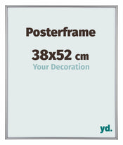 Posterrahmen 38x52cm Silber Hochglanz Kunststoff Paris