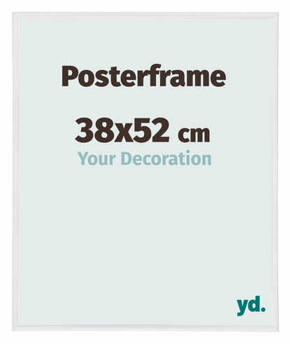 Posterrahmen 38x52cm Weiss Hochglanz Kunststoff Paris