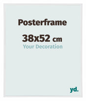 Posterrahmen 38x52cm Weiss Hochglanz Kunststoff Paris
