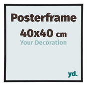 Posterrahmen 40x40cm Schwarz Matt Kunststoff Paris