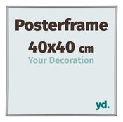 Posterrahmen 40x40cm Silber Hochglanz Kunststoff Paris