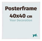 Posterrahmen 40x40cm Weiss Hochglanz Kunststoff Paris