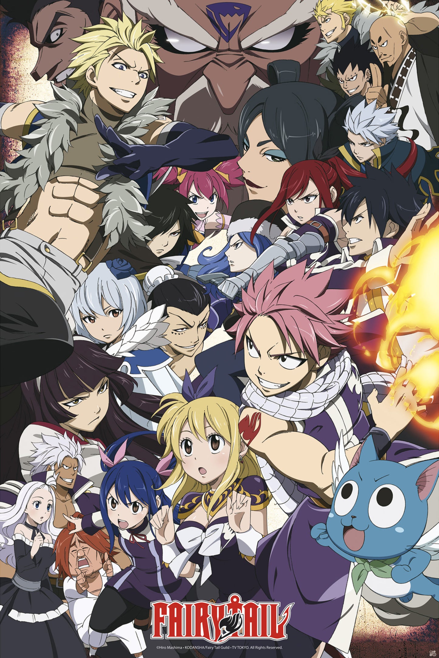 Poster Fairy Tail Fairy Tail VS other guilds 61x91,5cm