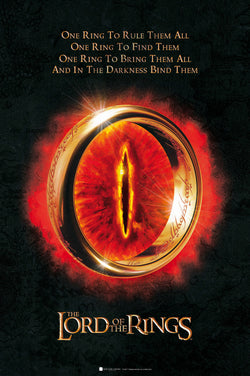 Poster Lord of the Rings - The One Ring 61x91,5cm