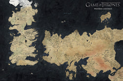 Poster Game of Thrones Westeros Map 91,5x61cm