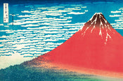 Poster Hokusai Red Fuji 91,5x61cm
