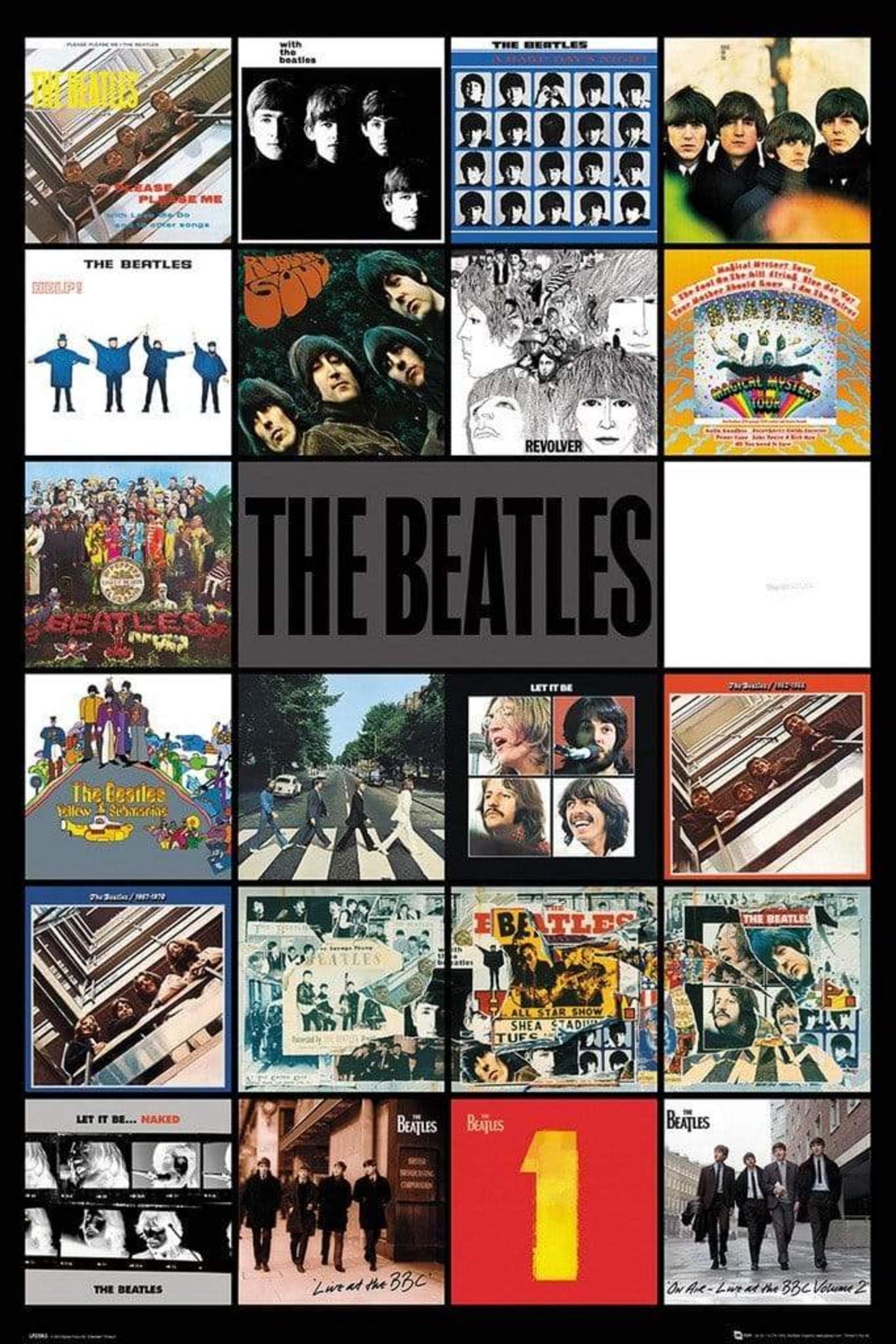 Poster The Beatles Albums 61x91,5cm