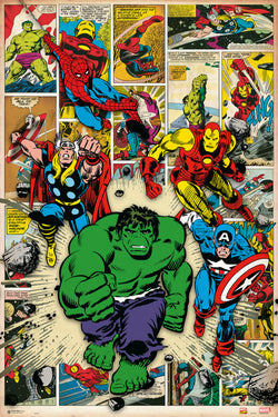 Poster Marvel Comics Here Come The Heroes 61x91,5cm