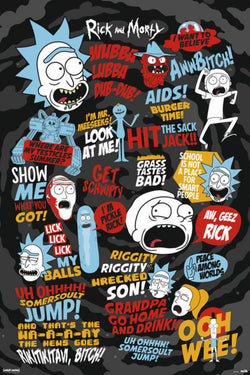Poster Rick and Morty Quotes 61x91,5cm