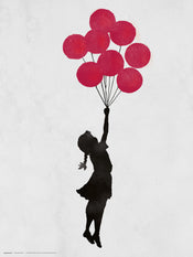 Kunstdruck Brandalised Girl Floating Original 30x40cm