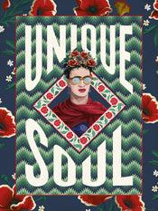 Kunstdruck Frida Kahlo Unique Soul 30x40cm