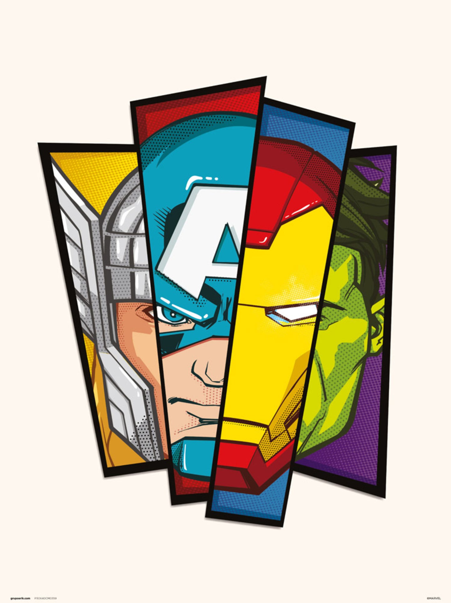 Kunstdruck Marvel Avengers 30x40cm