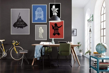 Kunstdruck Star Wars Silhouette Quotes Stormtrooper 30x40cm