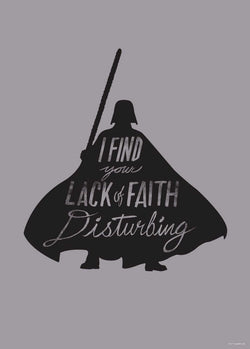 Kunstdruck Star Wars Silhouette Quotes Vader 50x70cm