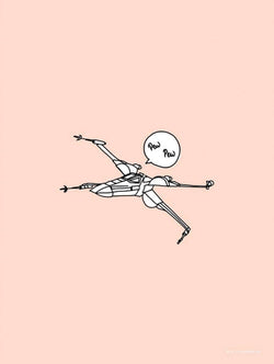Kunstdruck Star Wars Pew Pew 30x40cm