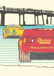Kunstdruck Cars Strengthen Together 50x70cm