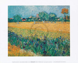 Kunstdruck Vincent Van Gogh - Vista di Arles Con Irises 30x24cm