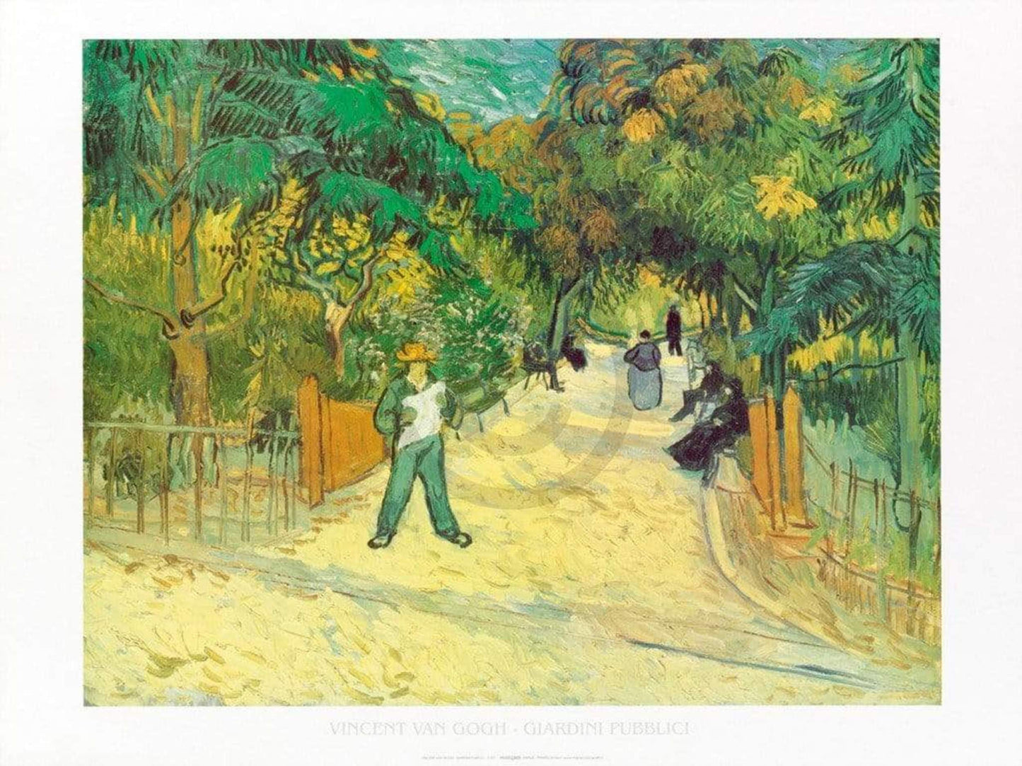 Kunstdruck Vincent Van Gogh - Giardini Publici 80x60cm