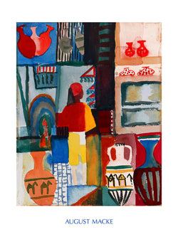 Kunstdruck August Macke - Merchant with Jugs 60x80cm