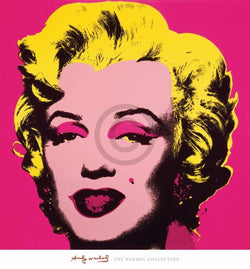 Kunstdruck Andy Warhol - Marilyn MonroeHot Pink 65x70cm