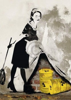 Kunstdruck Edition Street - Behind the curtain 50x70cm