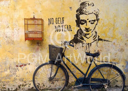 Kunstdruck Edition Street - No self no fear 50x70cm