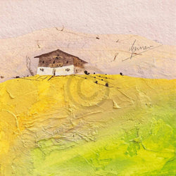 Kunstdruck Bernhard Gerner - Landhaus 1 50x50cm