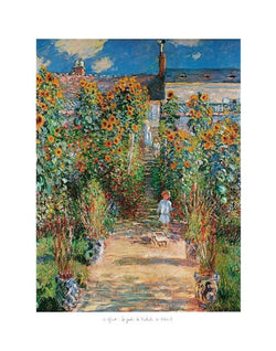 Kunstdruck Claude Monet - Le jardin de l'artiste 50x70cm