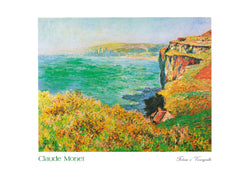 Kunstdruck Claude Monet - Falaise à Varengeville 70x50cm