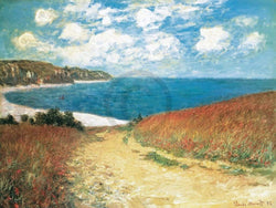 Kunstdruck Claude Monet - Meadow Road to Pourville 1882 80x60cm