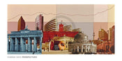 Kunstdruck Dominik Wein - Berlin II 100x50cm