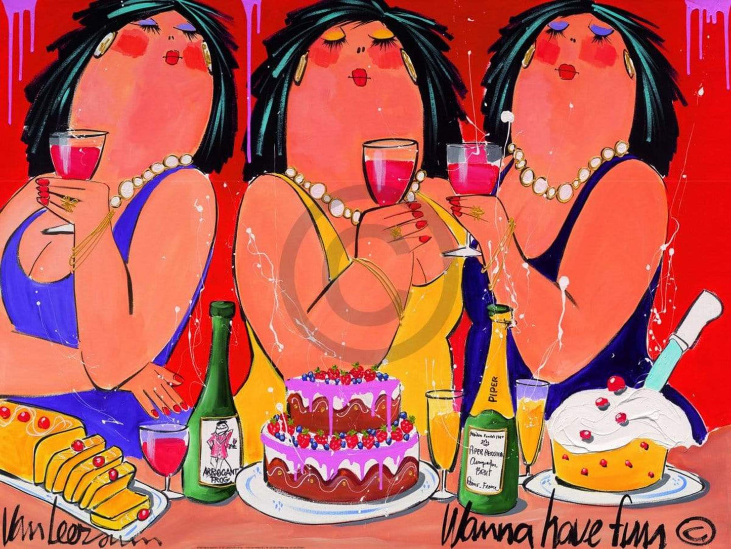 Kunstdruck El van Leersum - Wanna have fun 80x60cm