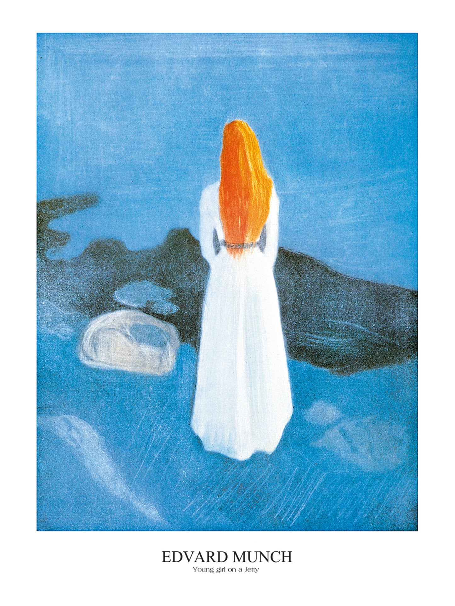 Kunstdruck Edvard Munch - Young girl on a Jetty 60x80cm