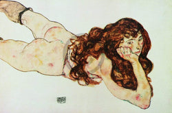 Kunstdruck Egon Schiele - Nudo di ragazza 90x60cm