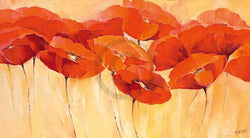 Kunstdruck Elena Filatov - Mohnparade II 138x76cm