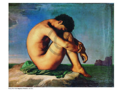 Kunstdruck Hippolyte Flandrin - Young Man Nude 80x60cm