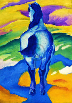 Kunstdruck Franz Marc - Blaues Pferd II 70x100cm