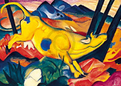 Kunstdruck Franz Marc - Die gelbe Kuh 29.7x21cm