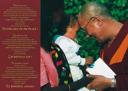 Kunstdruck Johannes Frischknecht - Dalai Lama with Child 70x50cm