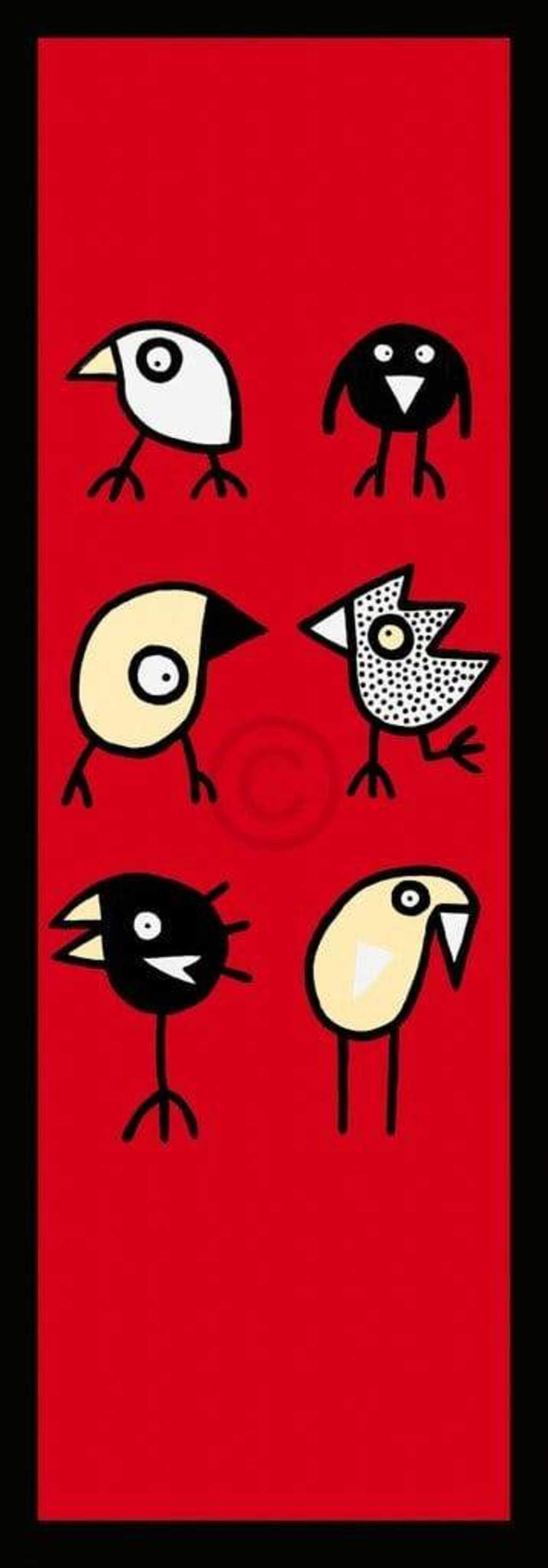 Kunstdruck Birdman Hans Lan - Happy together 35x100cm