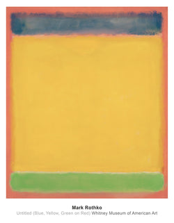 Kunstdruck Mark Rothko - Untitled Blue, Yellow, Green, Red 71x91cm