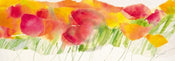 Kunstdruck Marta Peuckert - Poppy ribbon yellow 100x35cm