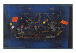 Kunstdruck Paul Klee - Abenteuerschiff 100x70cm