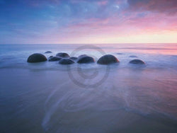 Kunstdruck Popp-Hackner - Moeraki Boulders 80x60cm