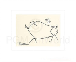 Kunstdruck Pablo Picasso - Le petit cochon 60x50cm