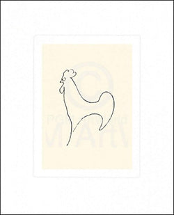 Kunstdruck Pablo Picasso - Coq-Detail 50x60cm