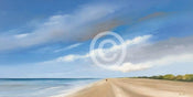 Kunstdruck Hans Paus - Along the Sea I 100x50cm