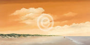 Kunstdruck Hans Paus - Along the Sea II 100x50cm
