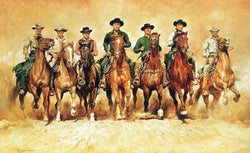 Kunstdruck Renato Casaro - The magnificent Seven 138x85cm