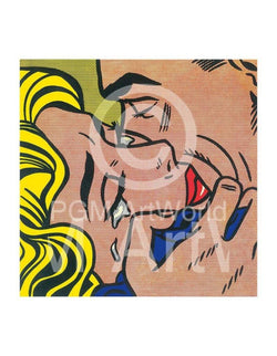 Kunstdruck Roy Lichtenstein - Kiss V 35.5x28cm